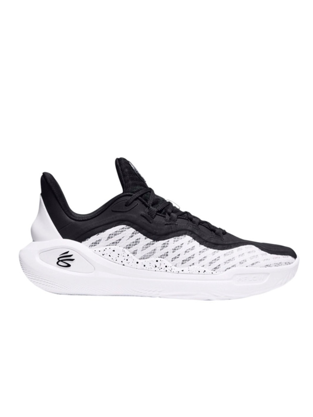 Under Armour Curry 11 Future Curry Black White Sneakers Mens size 9 Womens 10.5